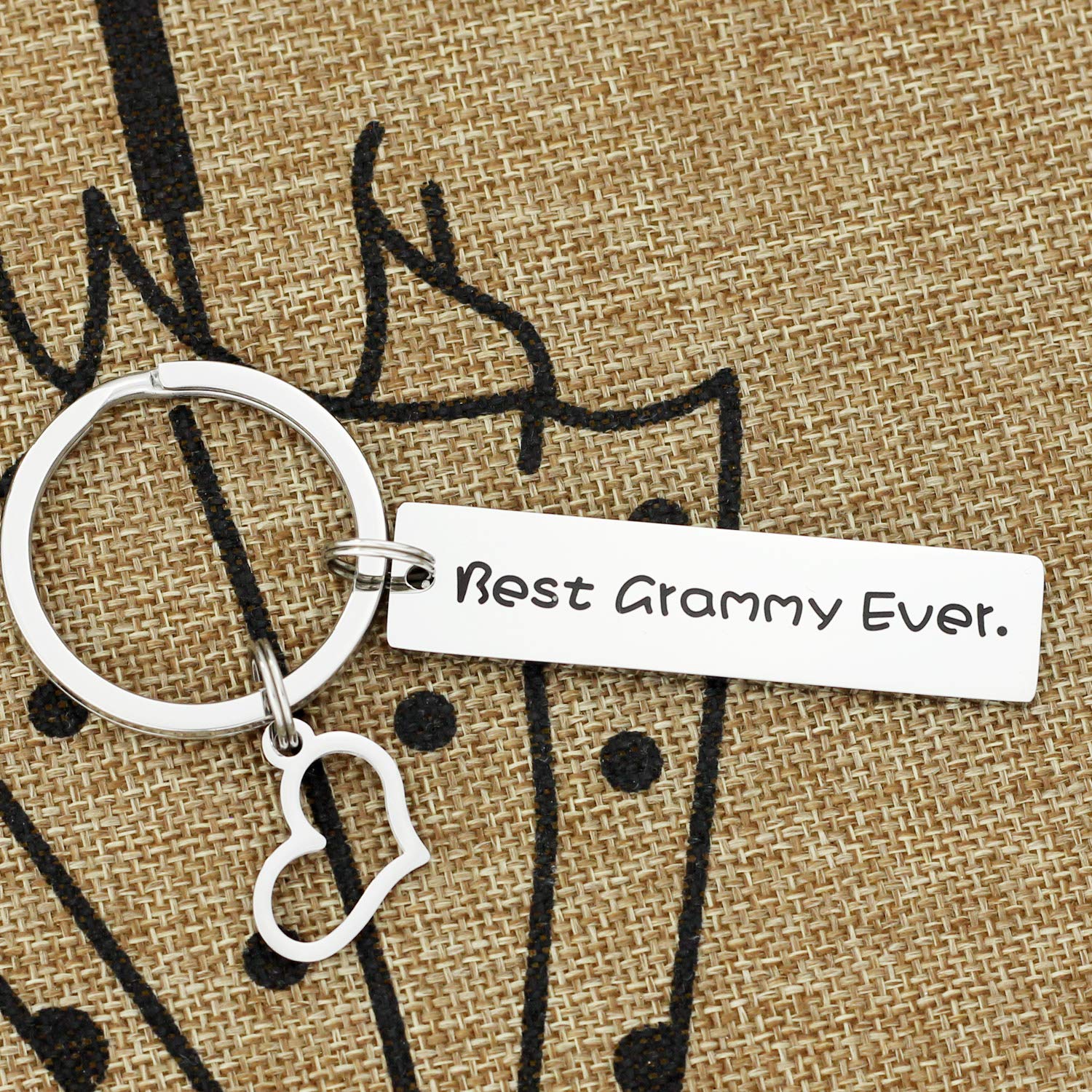 Kivosliviz Grammy Gift Keychain Best Grammy Ever Granny Gifts for Grandma Grandmother