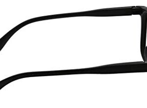 Peepers by PeeperSpecs unisex adult Dylan Focus Blue Light Filtering Reading Glasses, Black, 53 mm US