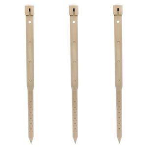 24-inch deep drip tree watering stake (3 pack) (tan) | uv-protected abs plastic deep root irrigation spike for trees, fruit trees, flowering trees, nut trees