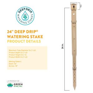 24-inch DEEP DRIP Tree Watering Stake (3 Pack) (Tan) | UV-Protected ABS Plastic Deep Root Irrigation Spike for Trees, Fruit Trees, Flowering Trees, Nut Trees