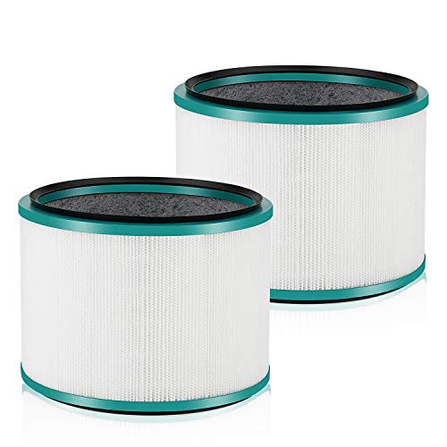 2 Pack HP01 HP02 HEPA Filter Replacement Compatible with Dyson HP01 HP02 DP01 DP02 Desk Purifiers, Replaces Part # 968125-03, Fit for Dyson Pure Hot Cool Link Air Purifier Filter