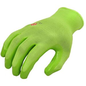 12 PAIRS Women Gardening Gloves with Micro Foam Coating - Garden Gloves Texture Grip - Women’s Work Glove - Working Gloves For Weeding, Digging, Raking and Pruning, Medium