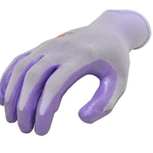 12 PAIRS Women Gardening Gloves with Micro Foam Coating - Garden Gloves Texture Grip - Women’s Work Glove - Working Gloves For Weeding, Digging, Raking and Pruning, Medium