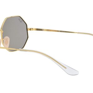 Ray-Ban Rb1972 Octagon Evolve Polarized Sunglasses, Gold/Photochromic Dark Grey Mirrored Gold, 54 mm