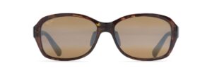 maui jim women's koki beach polarized fashion reading sunglasses, olive tortoise/hcl® bronze, medium, +2.5