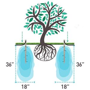 24-inch DEEP DRIP Tree Watering Stake (3 Pack) (Tan) | UV-Protected ABS Plastic Deep Root Irrigation Spike for Trees, Fruit Trees, Flowering Trees, Nut Trees