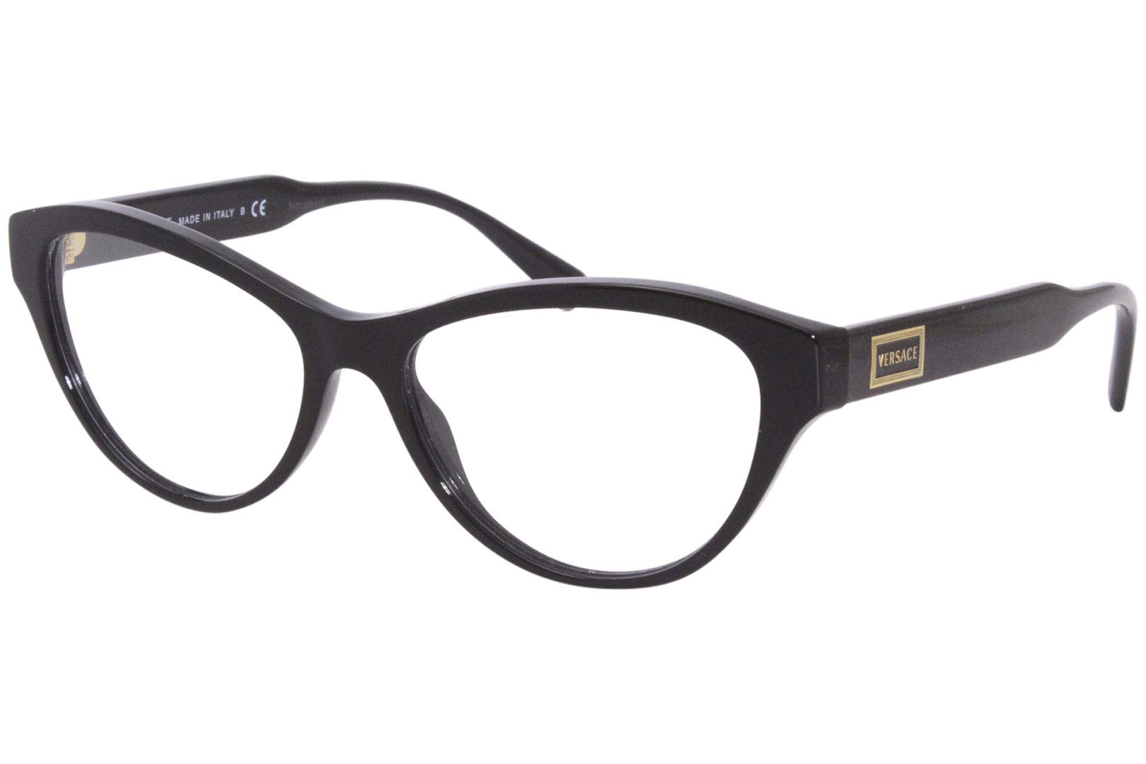 Versace VE3276 - GB1 EYEWEAR FRAME BLACK W/DEMO LENS 54MM