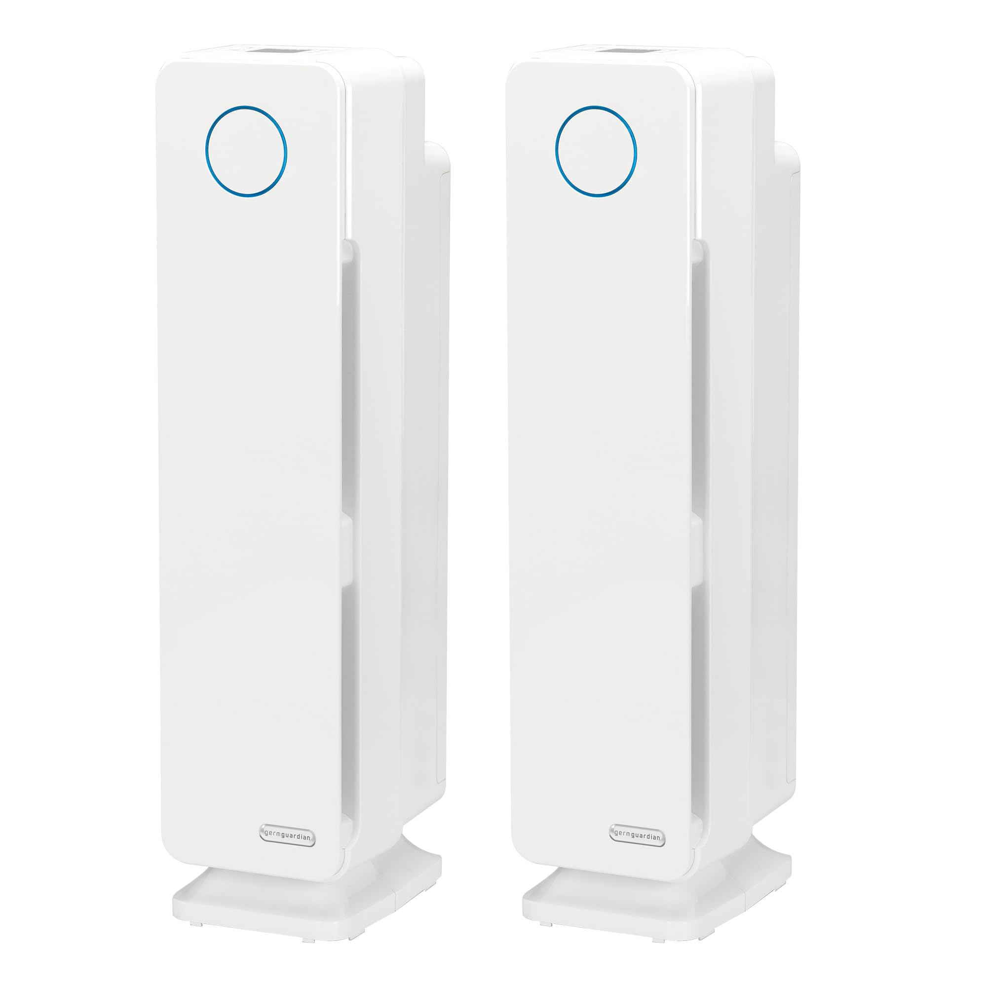 GermGuardian Air Purifier for Home, Large Rooms, H13 HEPA Filter, Removes Dust, Allergens, Smoke, Pollen, Odors, Mold, UV-C Light Helps Reduce Germs, 28 Inch, 2- Pack, White, AC5350W2PK