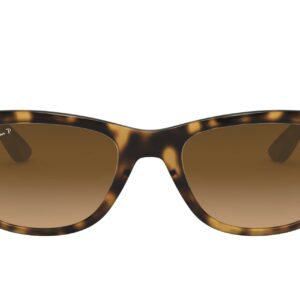 Ray-Ban Rb4640 Square Sunglasses, Light Havana/Polarized Brown Gradient, 50 mm