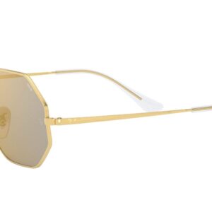 Ray-Ban Rb1972 Octagon Evolve Polarized Sunglasses, Gold/Photochromic Dark Grey Mirrored Gold, 54 mm