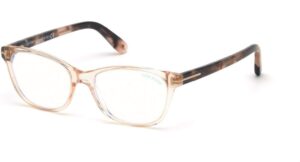 eyeglasses tom ford ft 5638 -b 072 shiny transp. pink, vintage pink havana, rose