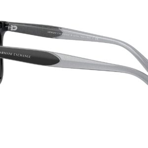 A|X ARMANI EXCHANGE Women's AX4094S Cat Eye Sunglasses, Black/Grey Gradient, 54 mm