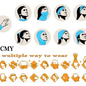 HCMY Balaclava 9 Pack Neck Gaiters Bandana Shiesty Mask Magic Scarf Headwear Tube UV Face Mask Headbands for women