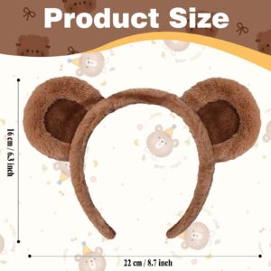 pagreberya Costume Headband, Animal/Birthday Theme, Bear and Monkey Ears Headband Fabric, Hand Wash Only, SPTA134, One Size Fits All, children, adults, partygoers