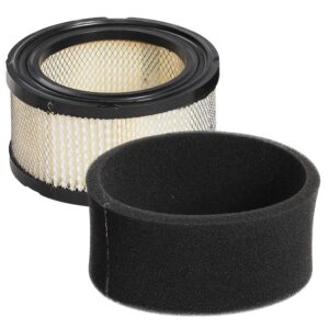 HIFROM Air Pre Filter Combo Cleaner Compatible with Tecumseh HH80 HH100 HH120 VH80 VH100 Engine 31925 John Deere AM30800 Cub Cadet 548436R1 Gravely 15373 (Pack of 1)