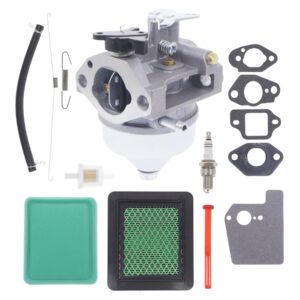 Hutdkte GCV190 Carburetor, 16952-Z8B-000 Fuel Filter for Honda GCV190A GCV190LA HRX217 HRB217 HRX217K1 HRX217K2 Lawn Mower 16100-Z0Y-813