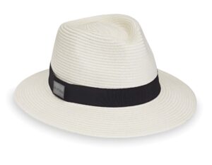 carkella men’s fairway fedora (ivory, l/xl) – upf 50+, uv sun protection, wind-resistant, wide brim, packable, travel-friendly, adjustable, luxury hat for resort, golf, travel, outdoor events