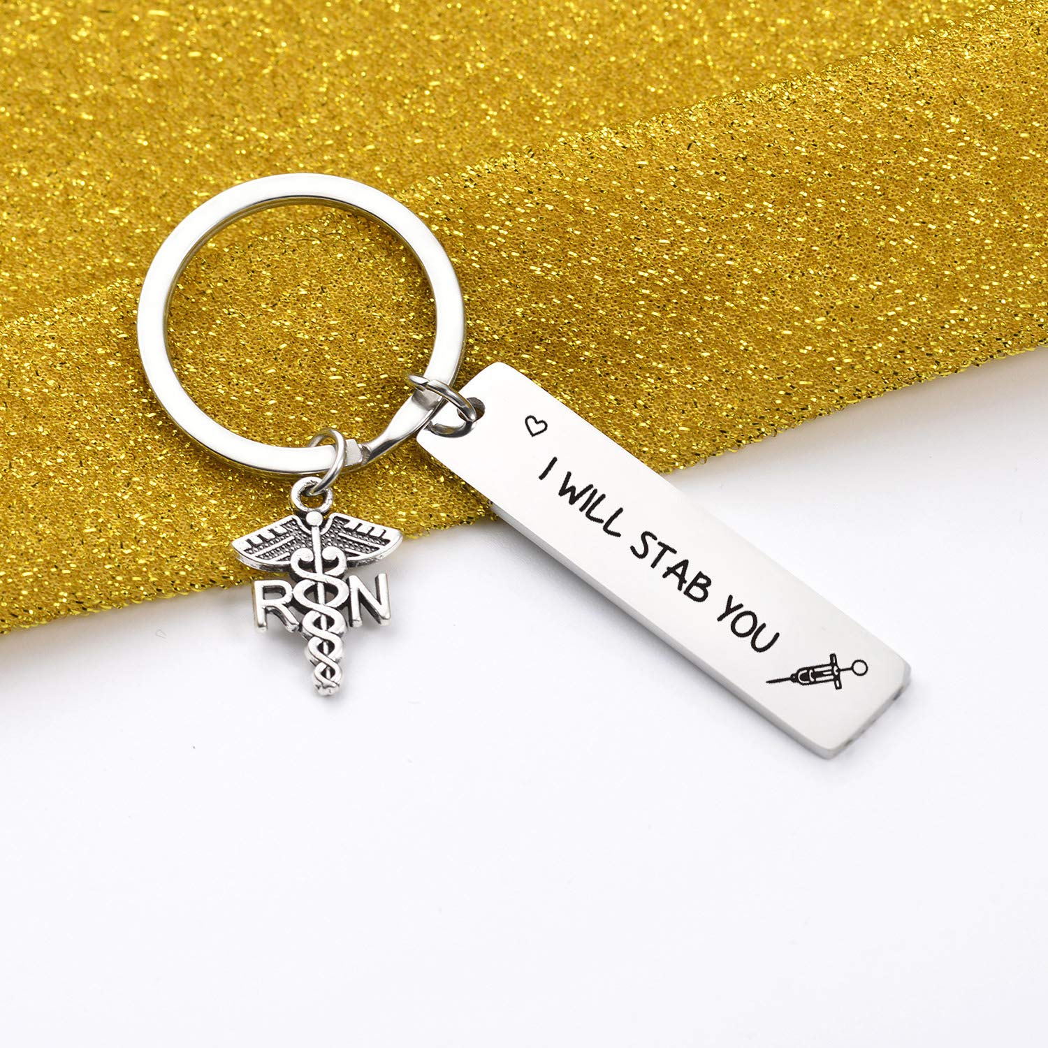 7RVZM Nurse Keychain Nurse Jewelry Medical Gift Nursing Keychain RN Registered Nurse Gift Nurse Graduation Jewelry Medical Jewelry Medical Student Gift Nurse Birthday Gift