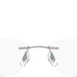 Ray-Ban RX8724 Titanium Rectangular Prescription Eyeglass Frames, Matte Gunmetal/Demo Lens, 54 mm