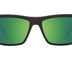 SPY Optic Frazier Soft Matte Black/Hd Plus Bronze Polar/Green Spectra Mirror One Size