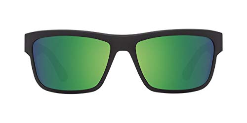 SPY Optic Frazier Soft Matte Black/Hd Plus Bronze Polar/Green Spectra Mirror One Size