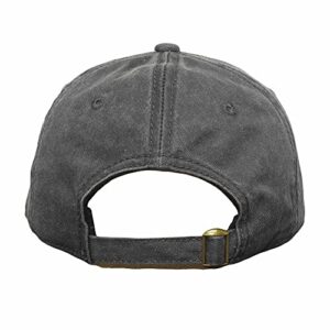 VetFriends.com Vietnam Era Veteran Vintage Grey Baseball Hat with 1960-1975 Eagle Insignia