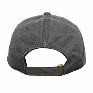 VetFriends.com Vietnam Era Veteran Vintage Grey Baseball Hat with 1960-1975 Eagle Insignia