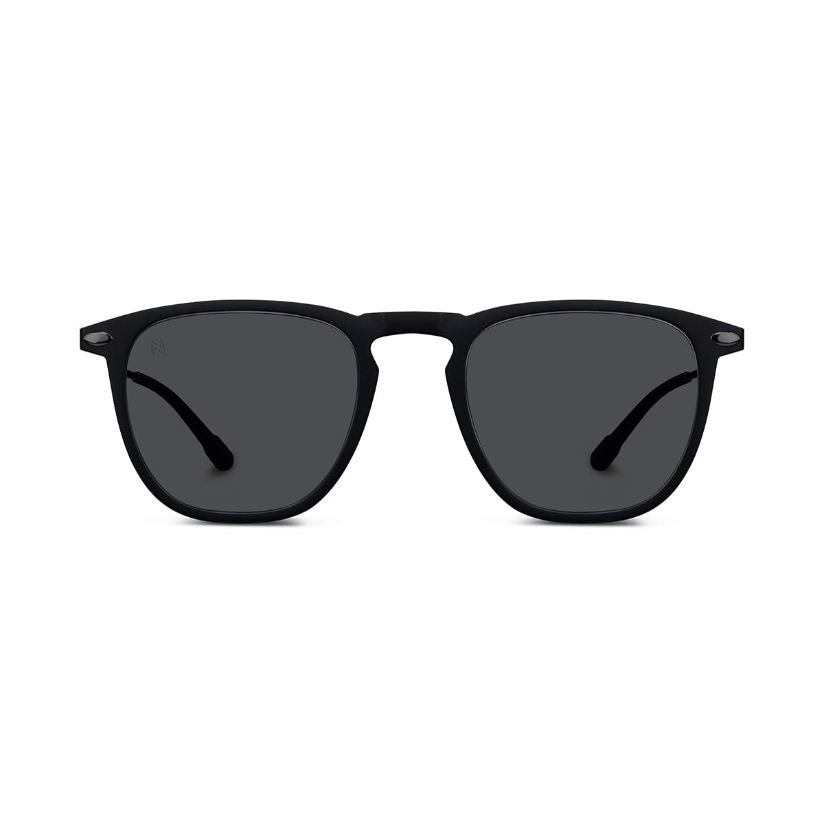 NOOZ Sunglasses polarized for Men and Women - 100% UV protection - Black Colour - with Compact Case - DINO Collection