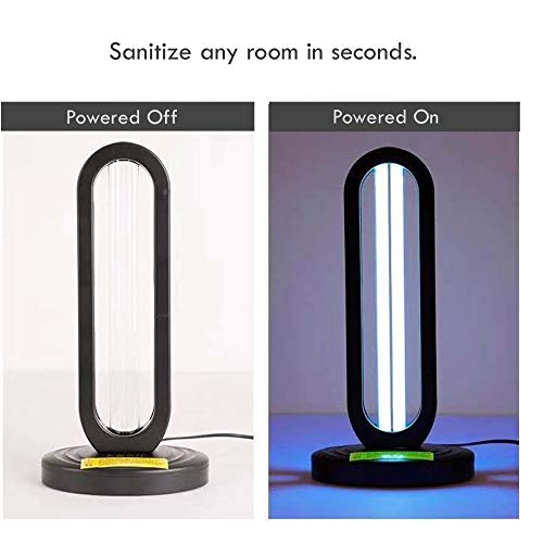 Rveal UVILIZER Tower - UV Light Sanitizer & Ultraviolet Disinfection Lamp (U-V-C Bulb for Home, Office, Travel | 38W Ozone Room Cleaning | US Stock)