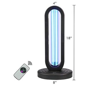 Rveal UVILIZER Tower - UV Light Sanitizer & Ultraviolet Disinfection Lamp (U-V-C Bulb for Home, Office, Travel | 38W Ozone Room Cleaning | US Stock)