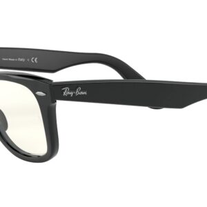 Ray-Ban RB2140 Original Wayfarer Square Sunglasses, Black/Photochromic Grey Polarized, 50 mm