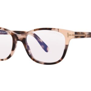 Eyeglasses Tom Ford FT 5638 -B 055 Shiny Vintage Pink Havana, Rose Gold/Blue Bl