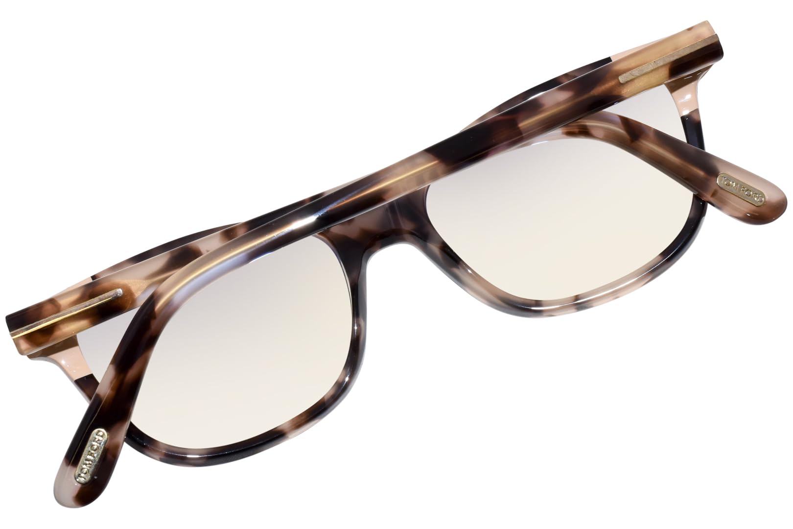 Eyeglasses Tom Ford FT 5638 -B 055 Shiny Vintage Pink Havana, Rose Gold/Blue Bl