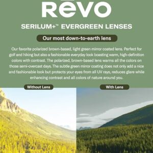 Revo Sunglasses Relay Petite: Women's Polarized Lens with Small Metal Aviator Frame, Gold Frame with Evergreen Lens