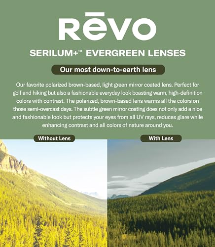 Revo Sunglasses Relay Petite: Women's Polarized Lens with Small Metal Aviator Frame, Gold Frame with Evergreen Lens