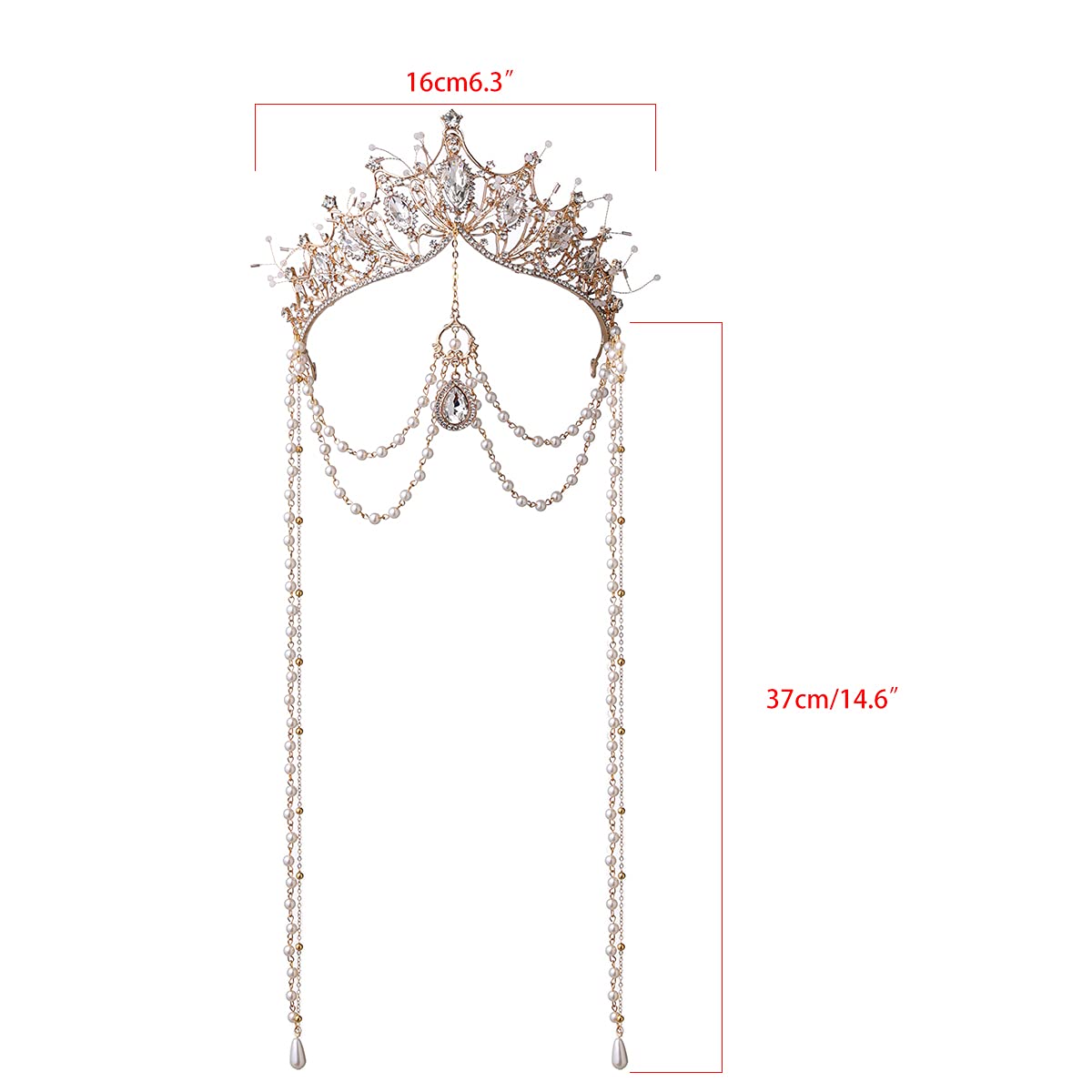 BLESSUME Halo Crown Mary Goddess Headband Women's Halloween Costume Goddess Headpiece (Style 13)