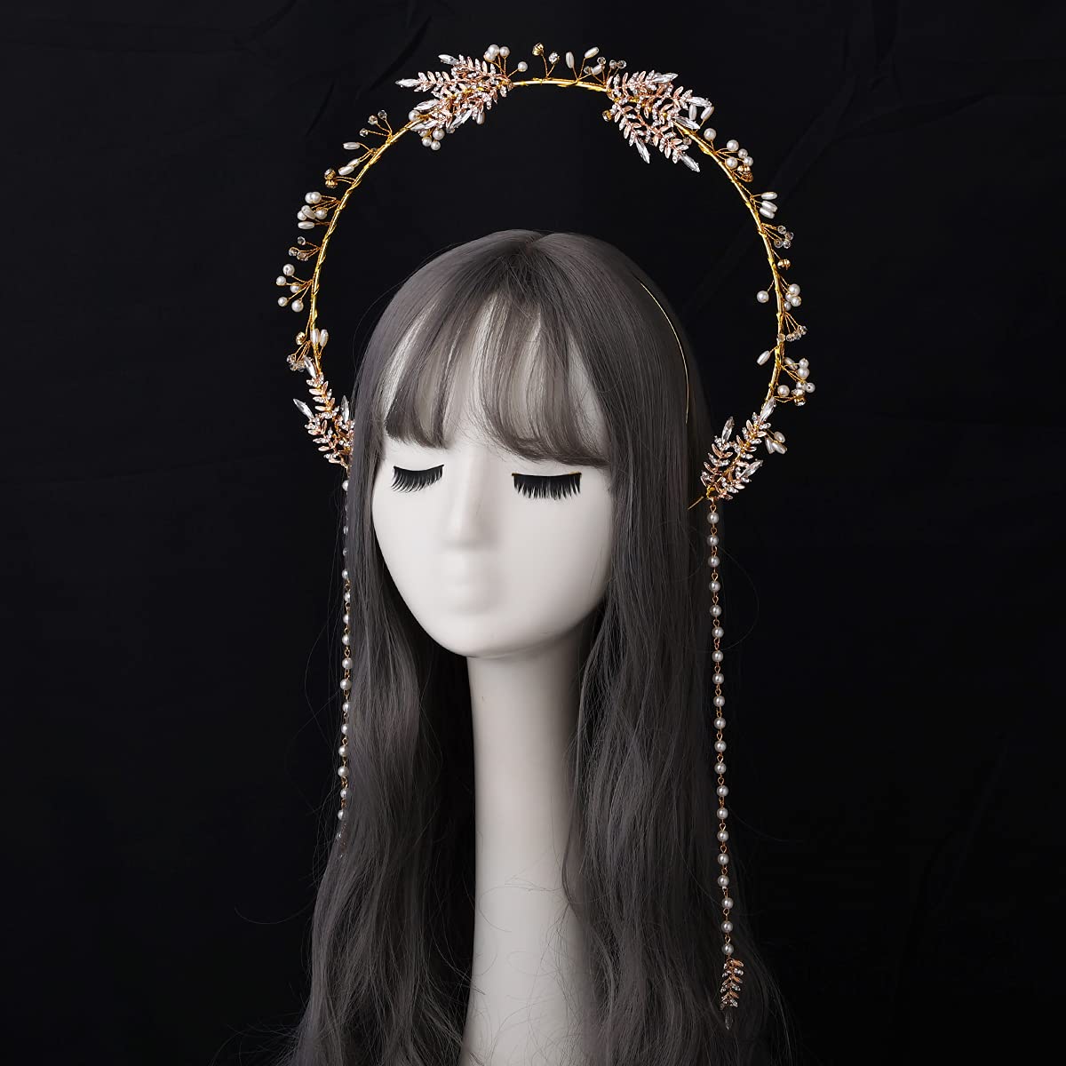 BLESSUME Halo Crown Mary Goddess Headband Women's Halloween Costume Goddess Headpiece (Style 13)