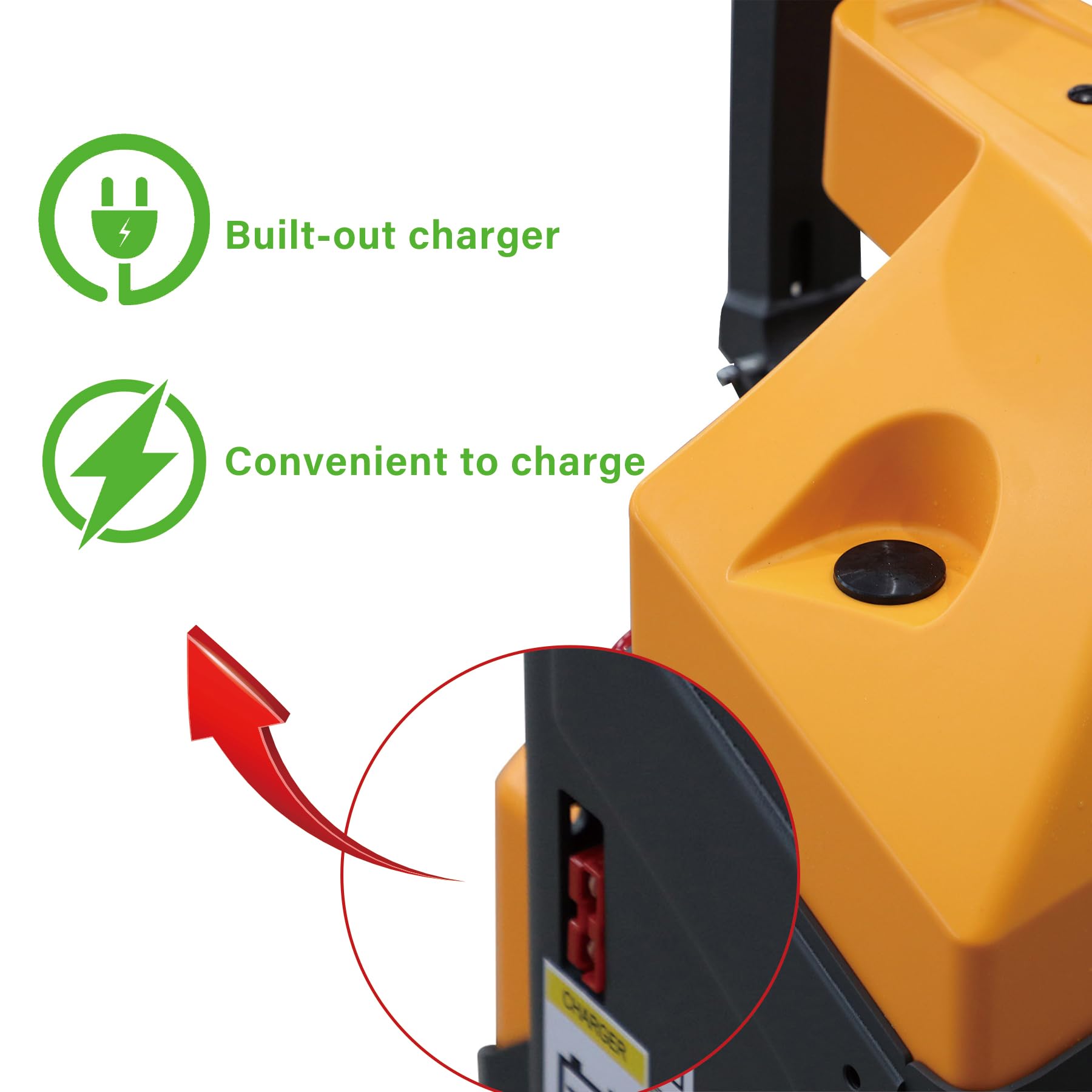 Xilin Powered Pallet Jack 3300 Lb. Capacity Electric Pallet Truck 48 x 27 Forks Mini Type Walkie Trucks Long Battery Life