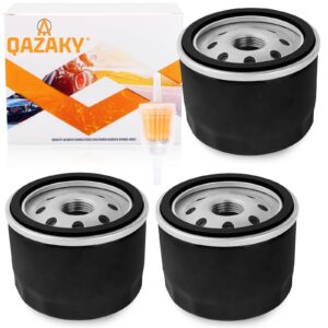 qazaky 3pcs oil filter compatible with ezgo 492932s toro 1077817 bad boy 063-2004-00 063-4025-00 063-8018-00 ariens 21548100 21550800 craftsman 24603 33935 partner pr3033001 landpride 831-053c 100803