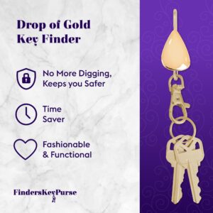 Finders Key Purse - Women’s Key Chain, Key Holder, Keychain Accessories, Key Ring, Cute Keychain, Keychain, Accessories, Keychains for Women, Car Keys Keychain, Key Hook, Lobster Clasp - DROP OF GOLD