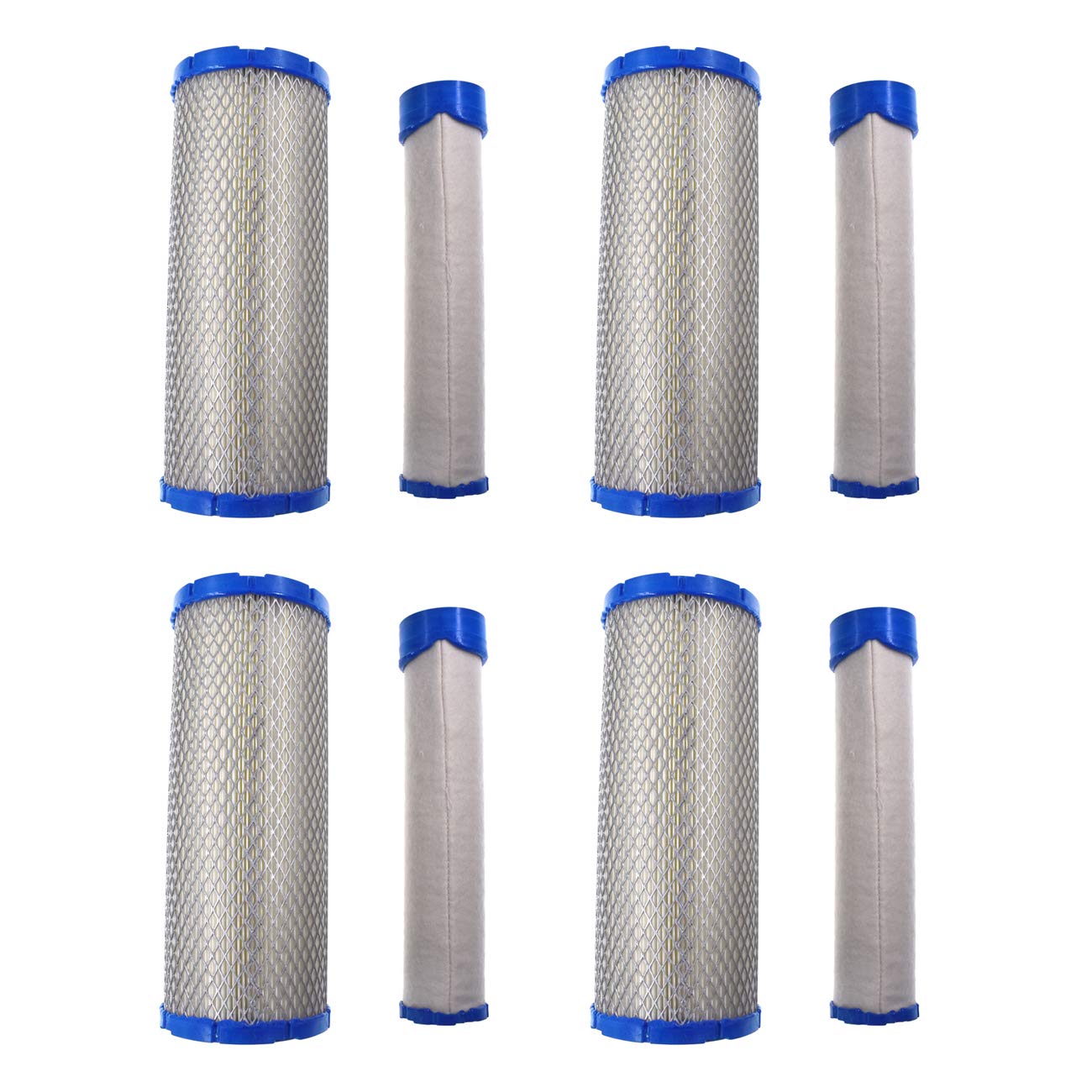 Air Filter Set for Donaldson FPG05 Air Cleaner Bobcat 6672467 PM252Z PM260Z PM272Z Replaces 11013-7020 & 11013-7045 2508302 42985 M113621 K1211-82320 (set of 4)