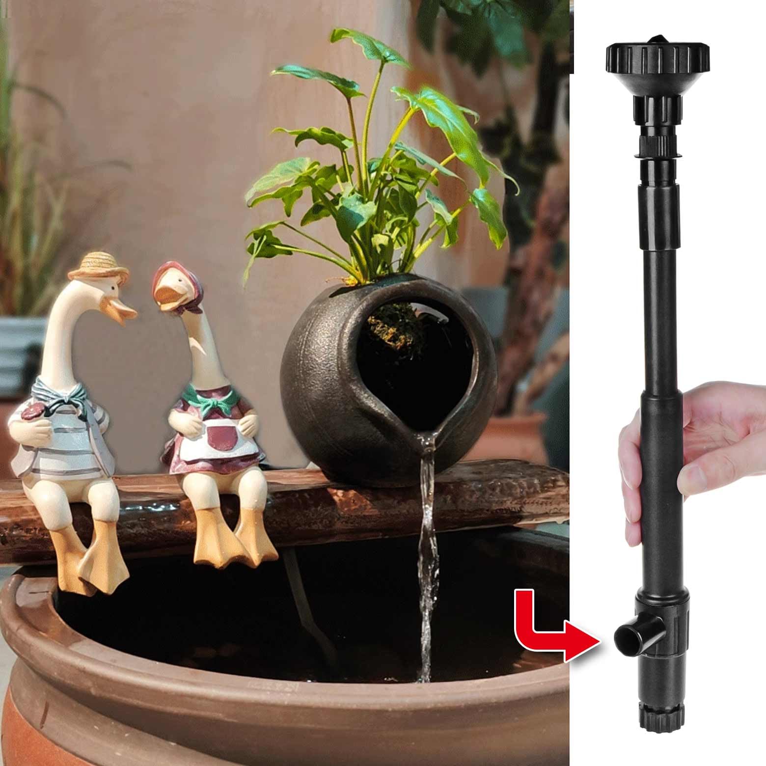 Fountain Pump Nozzle kit, 8PCS Water Fountain Spray Head Set-Mushroom Water Fountain Spray Heads for Pond Fountain Submersible Pump Pool-L Black