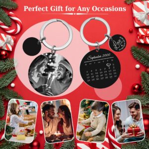 Queenberry Custom Keychain with Picture Personalized Photo Gift for Boyfriend Girlfriend