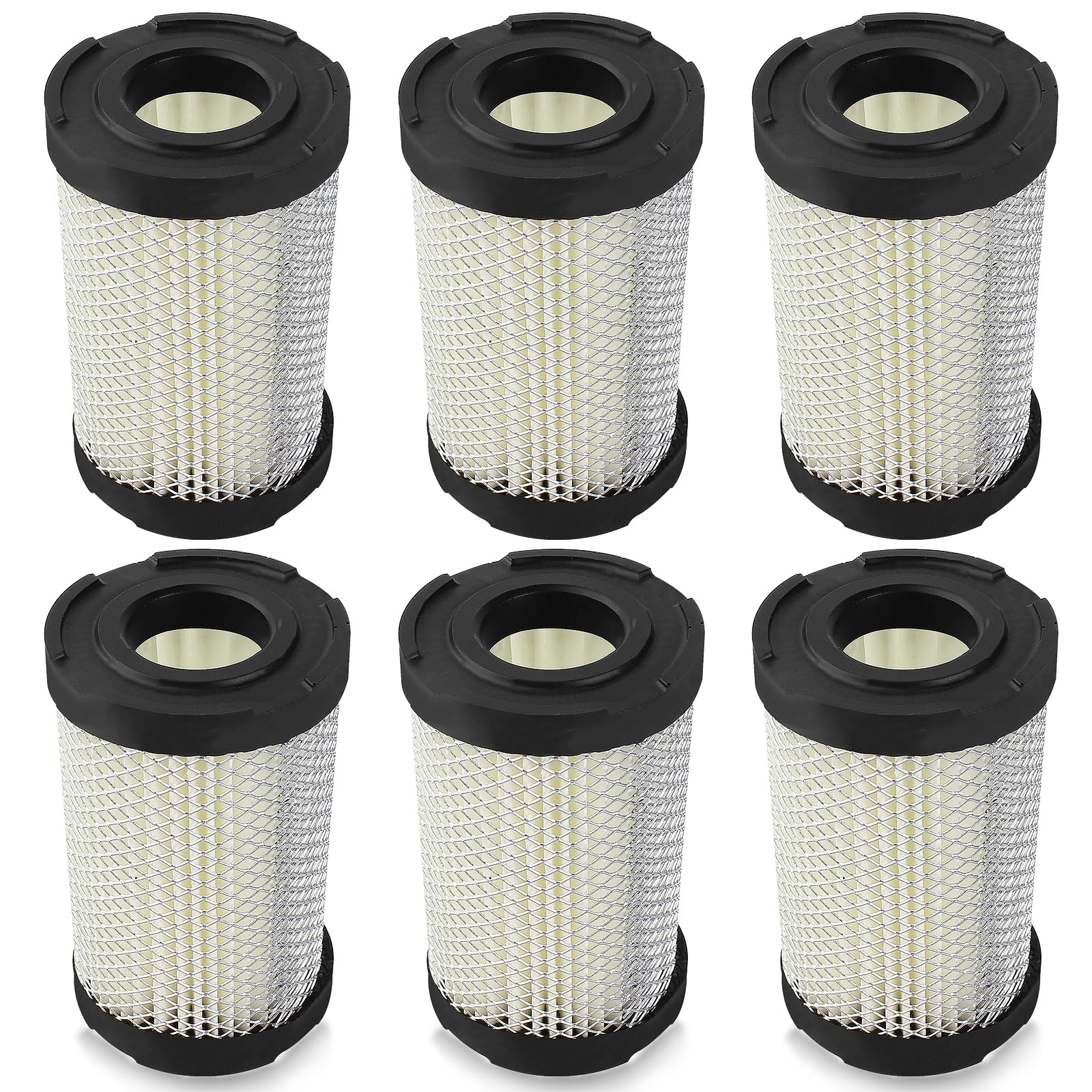 QAZAKY 6PCS Filter Compatible with Tecumseh 35066 OVRM105 TC200 TC300 TCH300 TVS100 TVS105 AM123992 314 314F Sears 63087A Craftsman 33342 63087A Lawn Mower Lawn-Boy 10200 ENGINE_AIR_FILTER