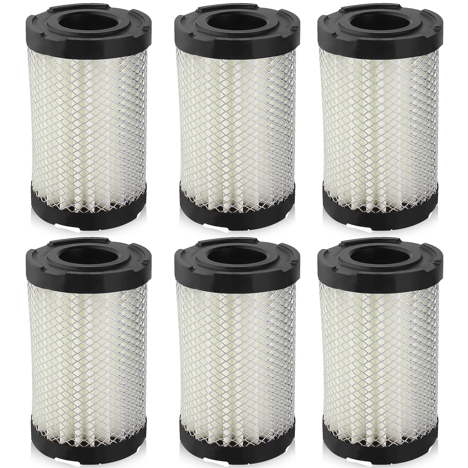 QAZAKY 6PCS Filter Compatible with Tecumseh 35066 OVRM105 TC200 TC300 TCH300 TVS100 TVS105 AM123992 314 314F Sears 63087A Craftsman 33342 63087A Lawn Mower Lawn-Boy 10200 ENGINE_AIR_FILTER