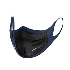 Under Armour Unisex Sports Mask, Midnight Navy (410)/Silver Chrome, Medium/Large