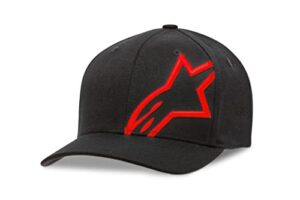 alpinestars standard corp shift 2 curved brim hat black/red lg/xl, multi, one_size