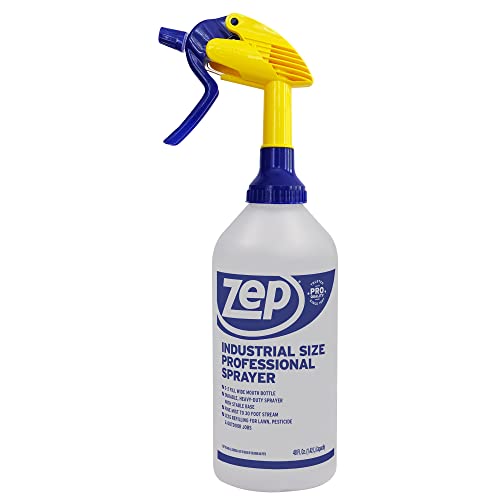 Zep Industrial Sprayer Bottle - 48 Ounces C32810 - Up to 30 Foot Spray, Adjustable Nozzle