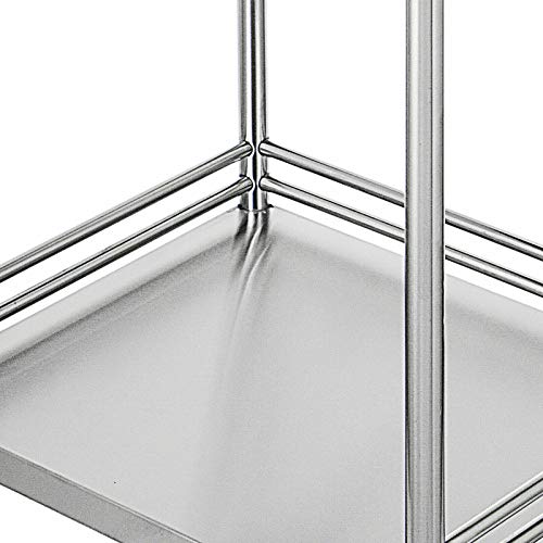 2-Layer Medical Trolley Stainless Steel Healthcare Trolley Mobile Care Car Clinic Carts Medical Laboratory Equipment Carts Spa Beauty Salon Tool Car (1 Drawer)