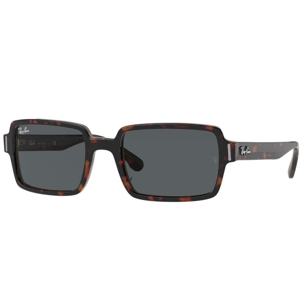 Ray-Ban Rb2189 Benji Rectangular Sunglasses, Havana/Dark Grey, 52 mm